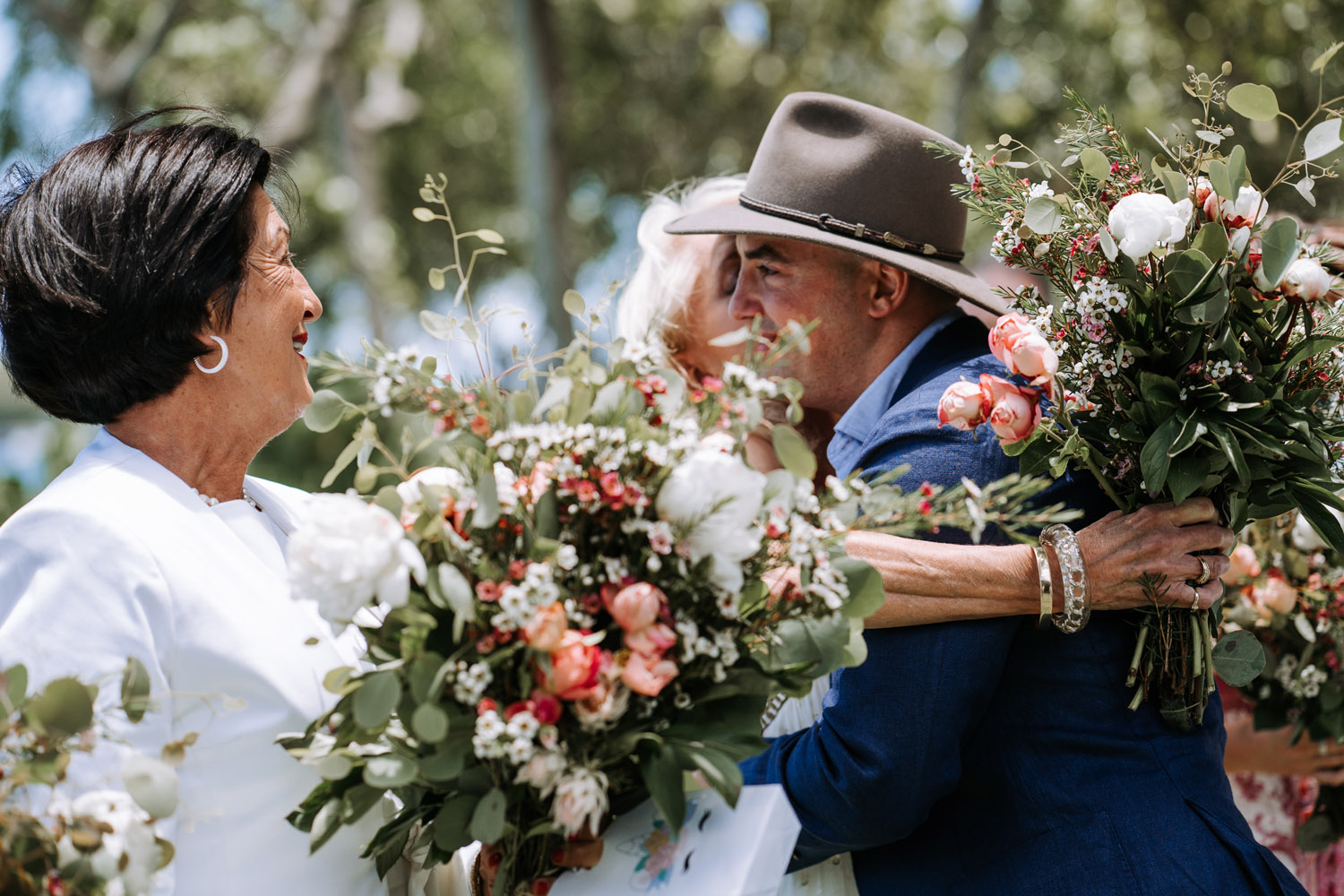 Noosa wedding photography of bride and grooms at Ricky's Restaurant by Noosa photographer