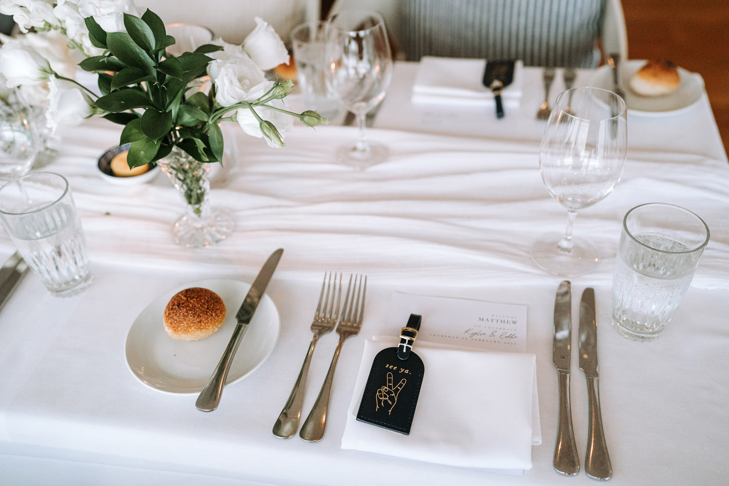 Noosa wedding photography of bride and grooms at Ricky's Restaurant by Noosa photographer