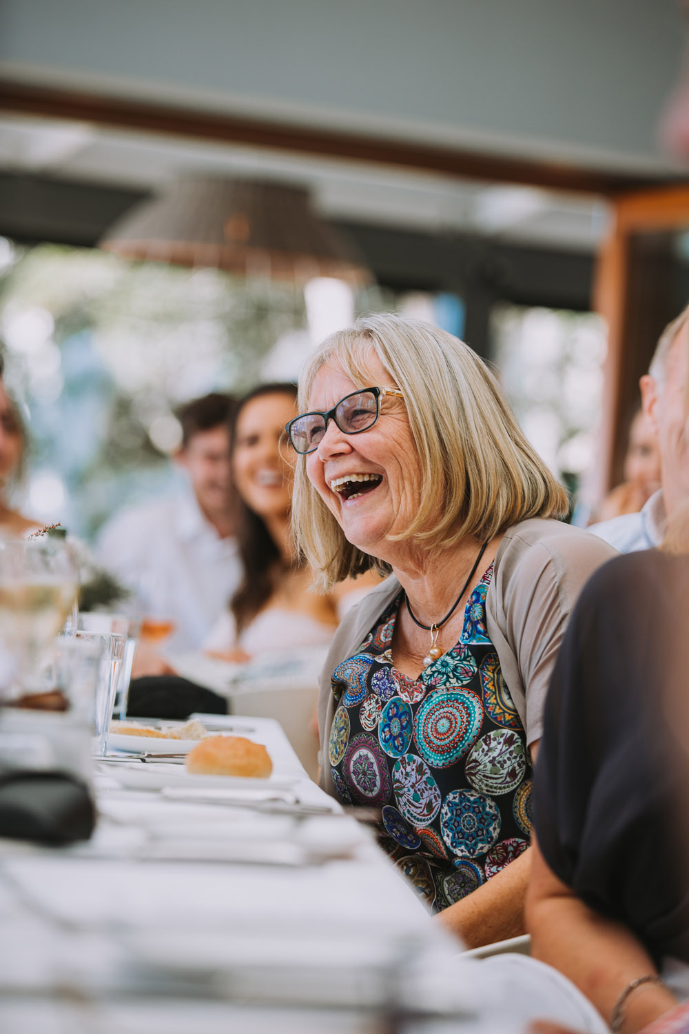 Noosa wedding photography of bride and grooms at Ricky's Restaurant by Noosa photographer