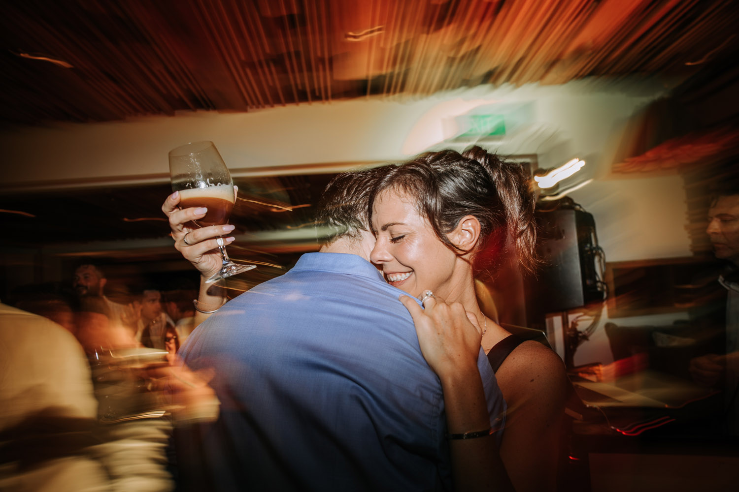Noosa wedding photography of bride and grooms at Ricky's Restaurant by Noosa photographer