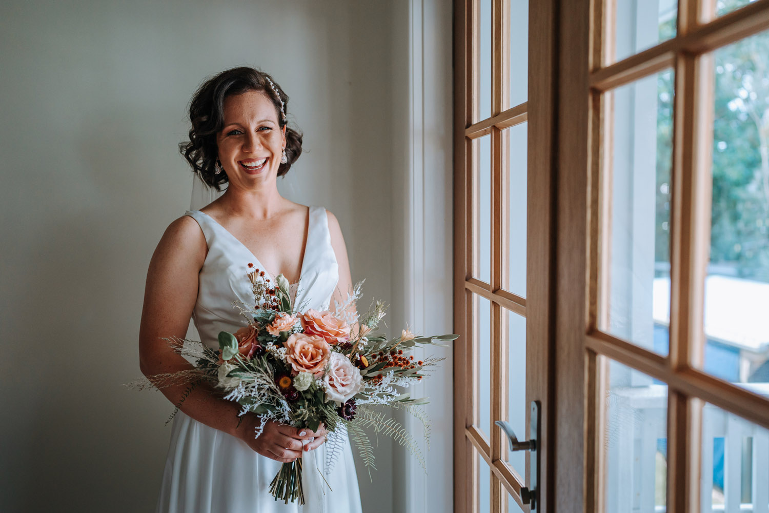 Bec and Cam celebrating their wedding at The Rocks Yandina on the Sunshine Coast