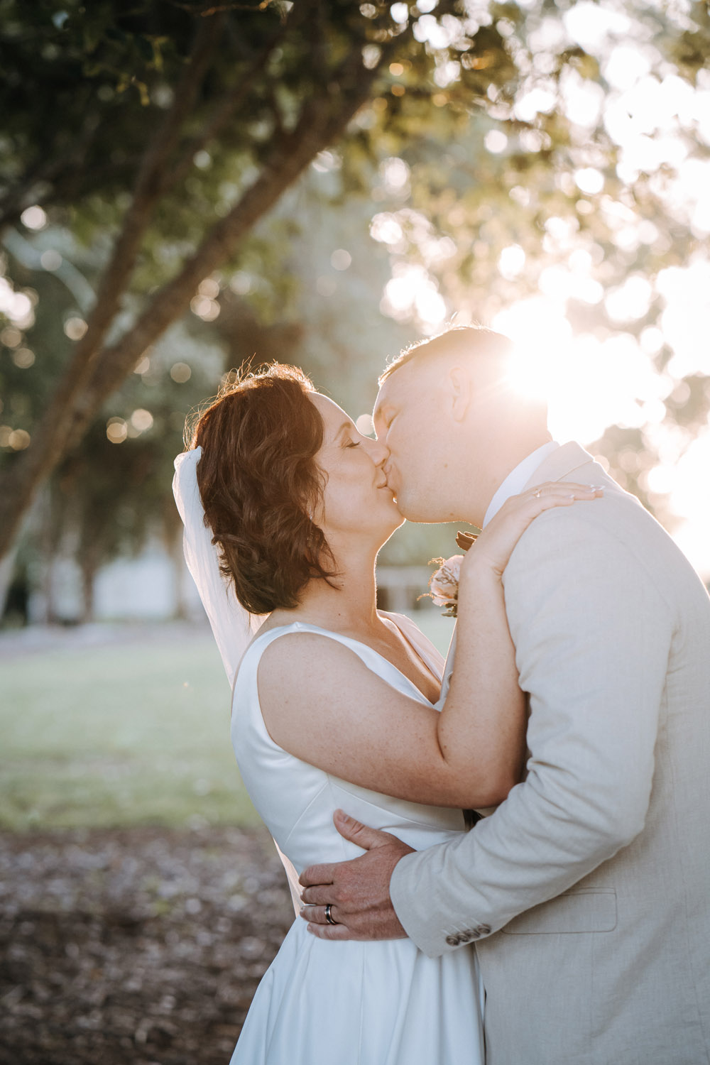 Bec and Cam celebrating their wedding at The Rocks Yandina on the Sunshine Coast