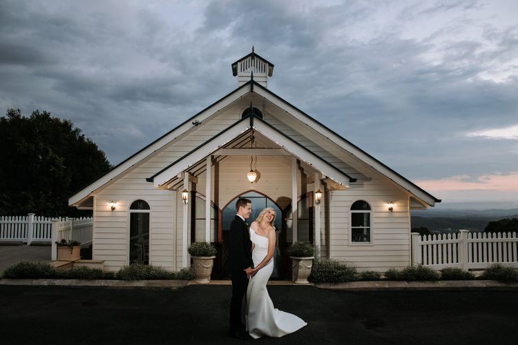wedding couples enjoying getting married at Tiffanys in Maleny